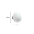Modern white glass egg wall sconces bedroom wall lamp