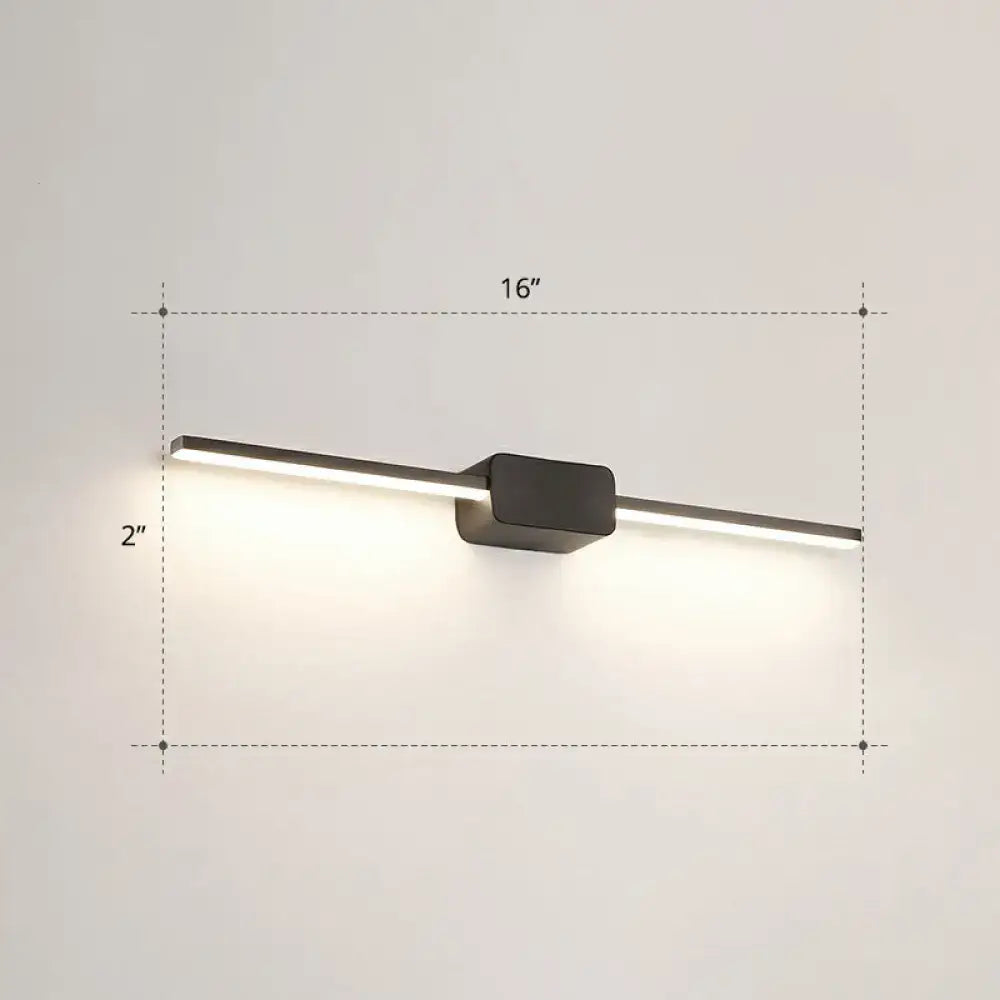 DecorBites™ Modern LED Wall-Mounted Vanity Lamp for Bathroom – Minimalistic Acrylic Pole Design