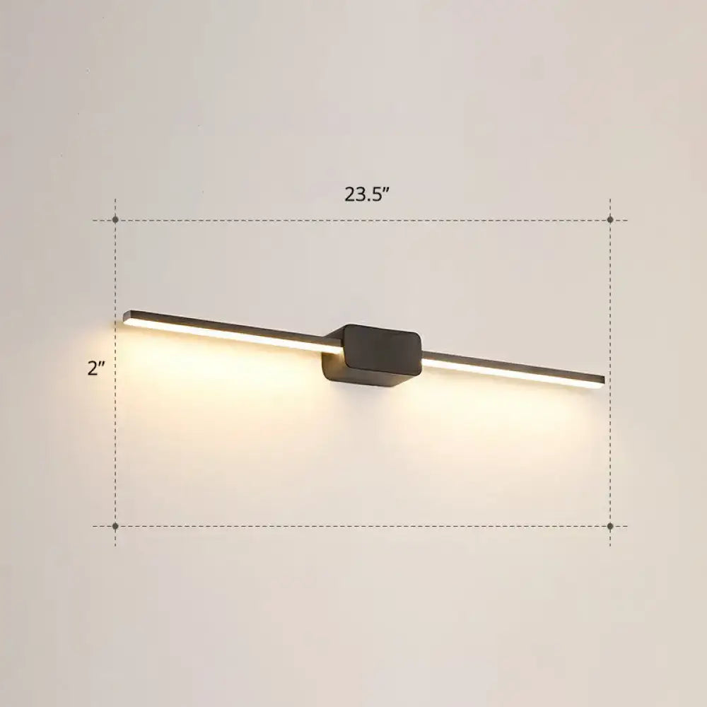DecorBites™ Modern LED Wall-Mounted Vanity Lamp for Bathroom – Minimalistic Acrylic Pole Design