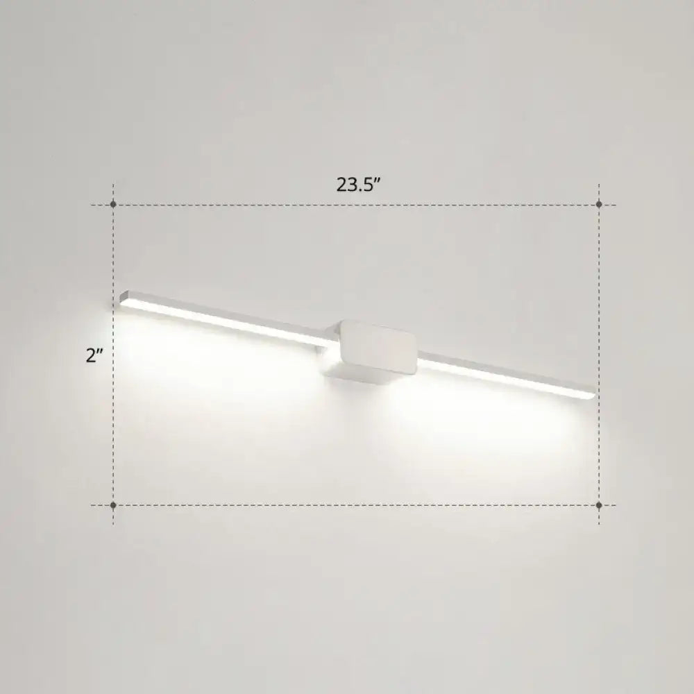 DecorBites™ Modern LED Wall-Mounted Vanity Lamp for Bathroom – Minimalistic Acrylic Pole Design