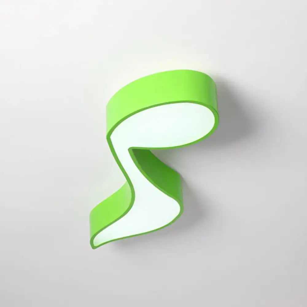 Multicolor acrylic musical note led ceiling light for kindergarten