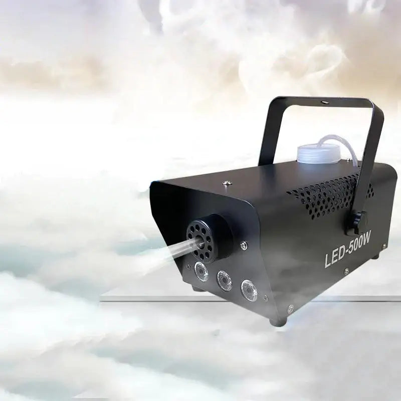 Multicolor black led mini stage smoke machine for living room parties