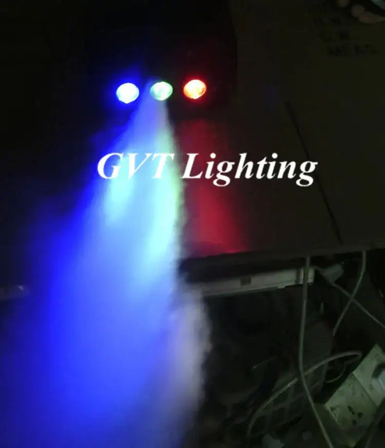 Multicolor black led mini stage smoke machine for living room parties