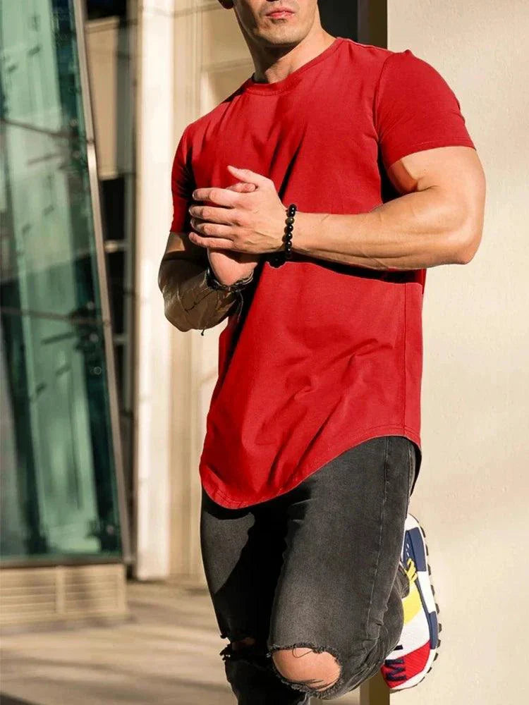 Men's Summer Muscle T-Shirt for Gym Workouts