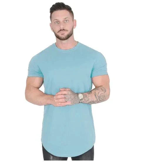 Men's Summer Muscle T-Shirt for Gym Workouts