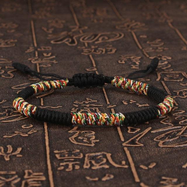 National Style Lucky Red String Bracelet Handmade Braided Knot Charm Bracelets For Women Men Red Bracelet Protection Red Cord Bracelet Adjustable Braided Knot Bracelet