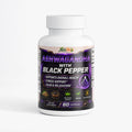 Organic Ashwagandha Capsules with Black Pepper – Stress, Calm & Adaptogen Support | 60 Caps