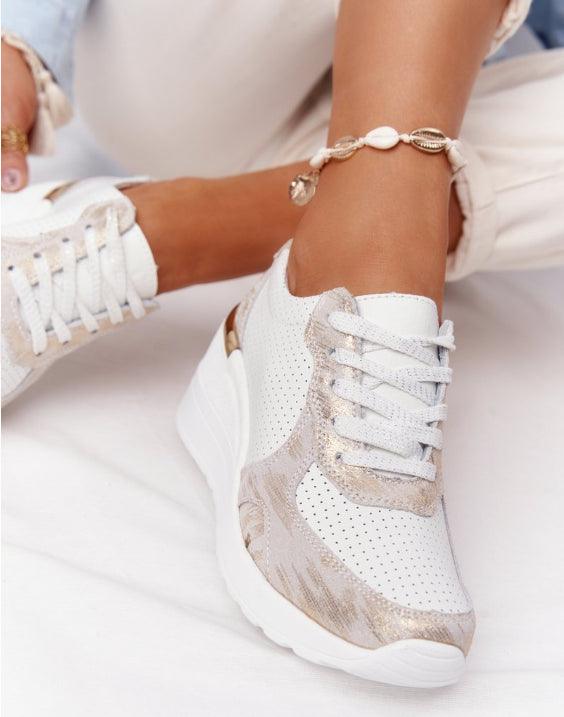 New Women Casual Shoes Height Increasing Sport Elegant Shoes Air Cushion Comfortable Sneakers Women's Vulcanize Shoes Sports Breathable Sneakers