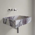 Turkish Marble Rectangular Wall-mount Bathroom Sink - Polished 16x24x5