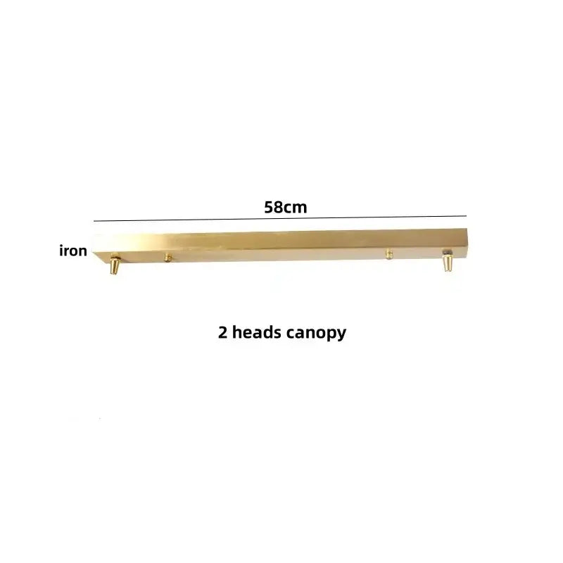 DecorBites™ Brass LED Pendant Light Fixture Clear Glass Adjustable Nordic Hanging Lamp