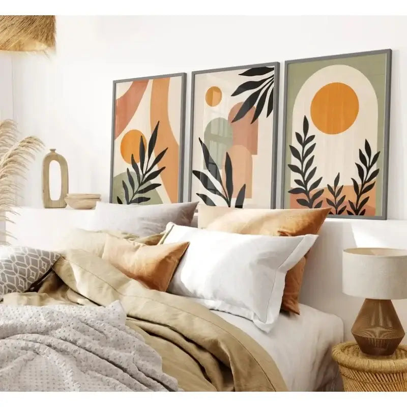 Nordic Leaf Canvas Wall Art