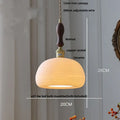 DecorBites™ Brown Wood LED Pendant Lamp Ceramic Nordic Hanging Light Fixtures