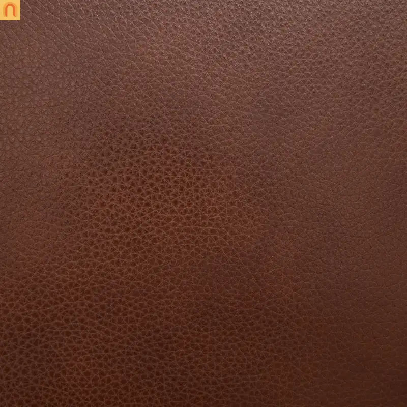 Wingback Swivel Chair Genuine Leather Brown 360 Degree Metal Base