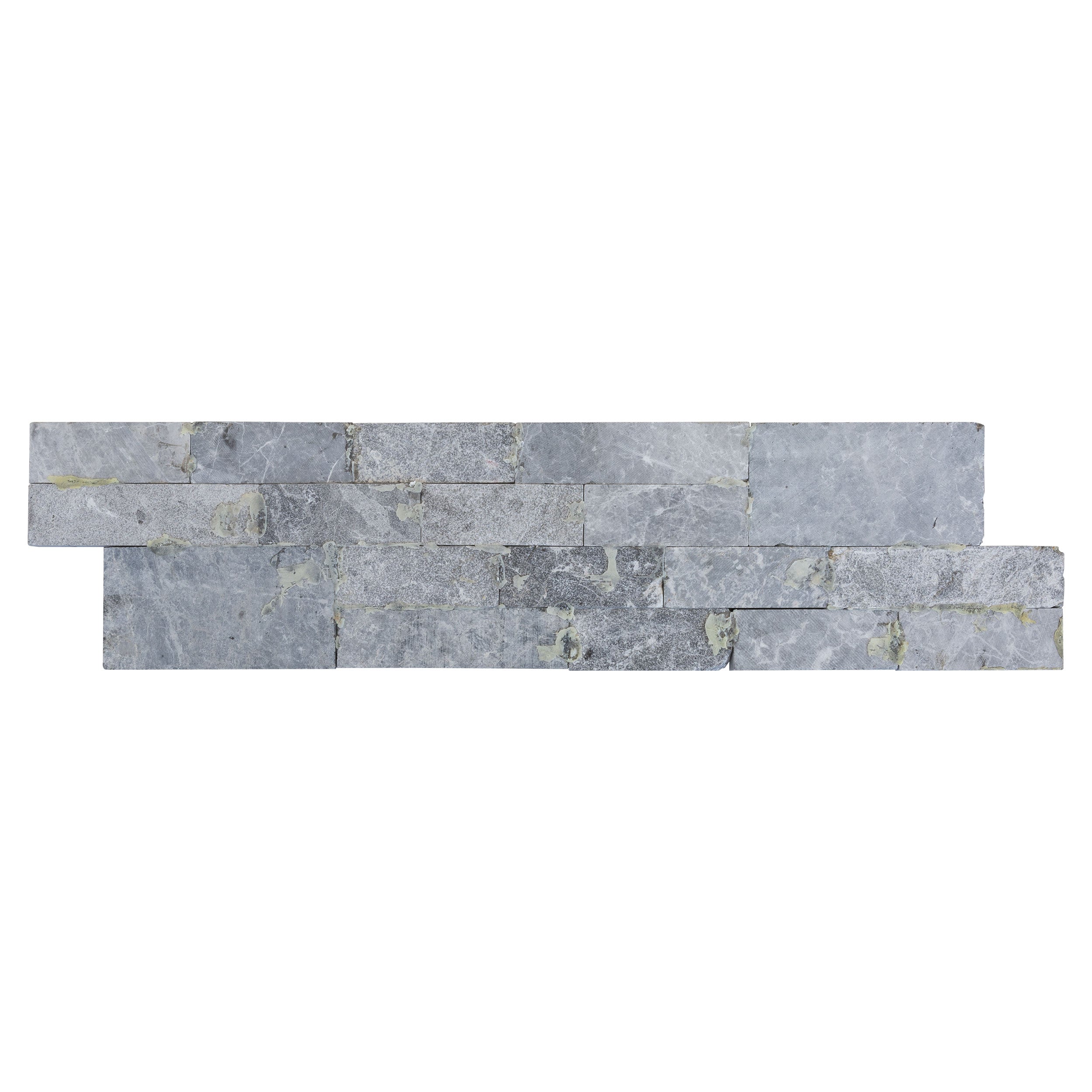 Silver Shadow Marble Split Face Ledger Panel 6x24 - Contemporary Elegant Modern Design