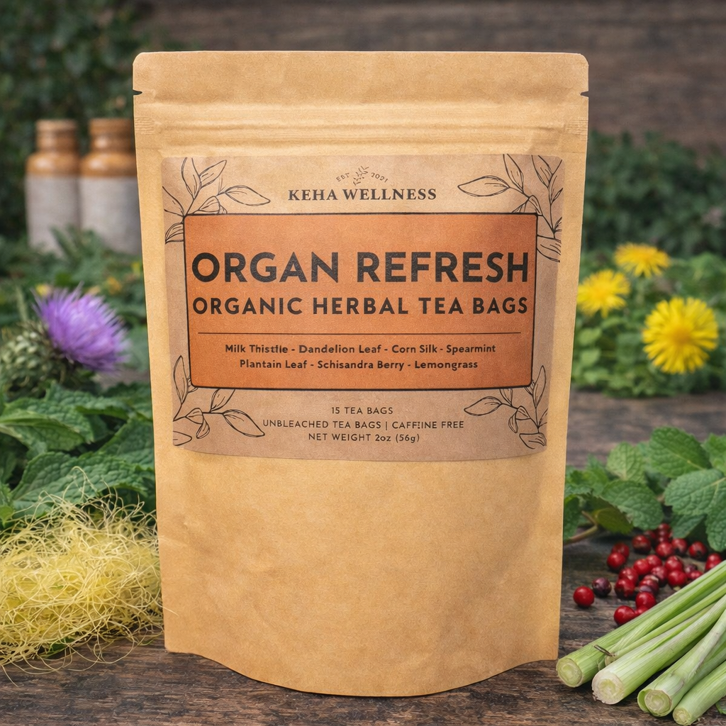 Organ Refresh — Organic Herbal Tea Bags | Milk Thistle & Dandelion Blend