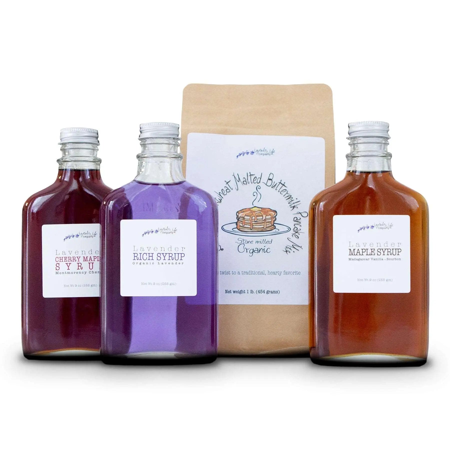 Organic Malted Buckwheat/Buttermilk Pancakes with Syrup Trio Gift Set