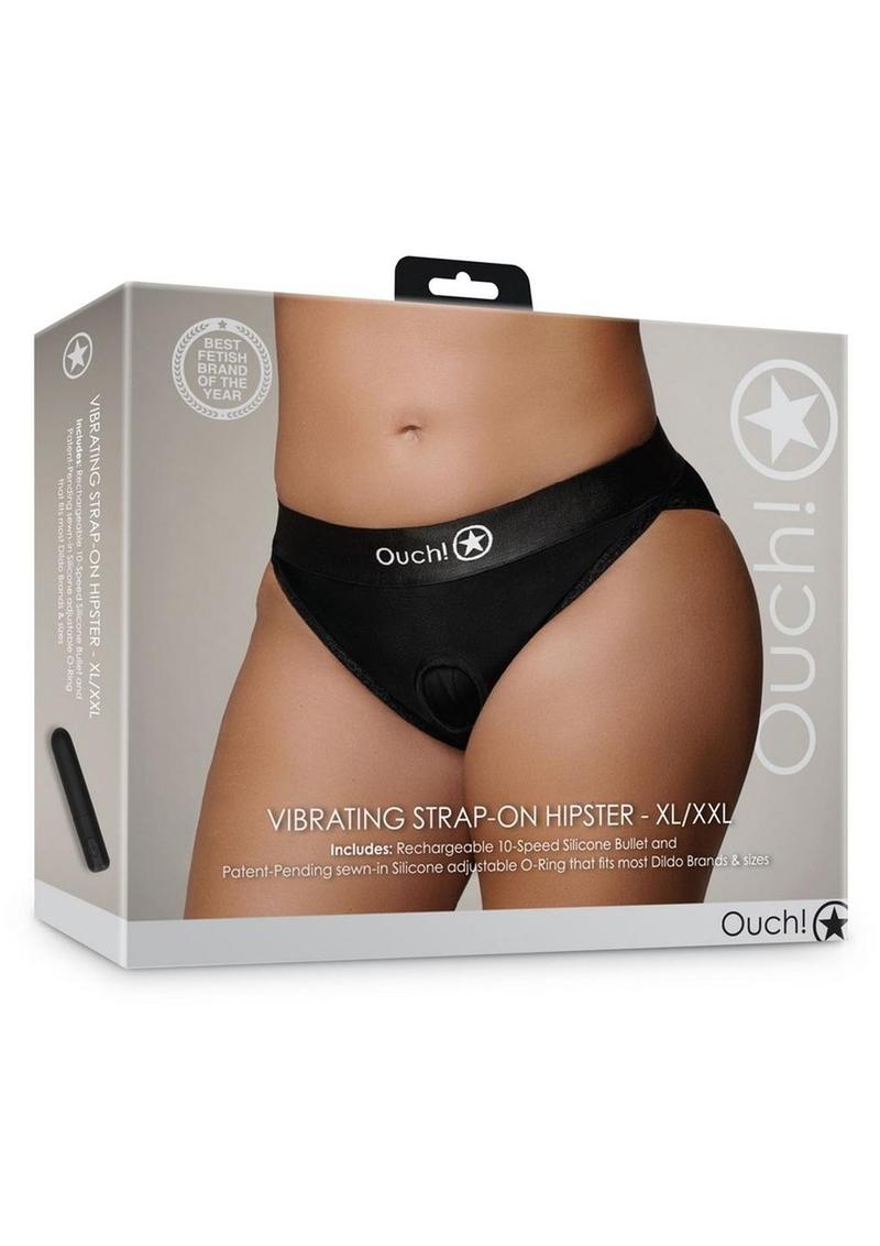 Ouch! Vibrating Rechargeable Strap-On Hipster