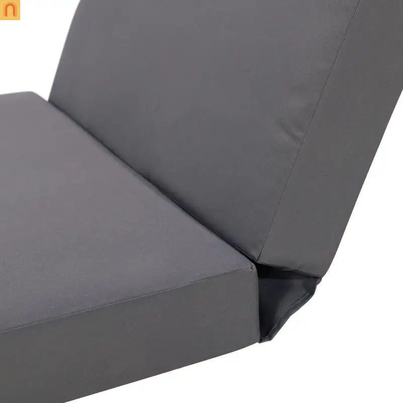 Chaise Lounge Acacia Wood Dark Gray Cushion 6 Position 400 LB 3-Fold