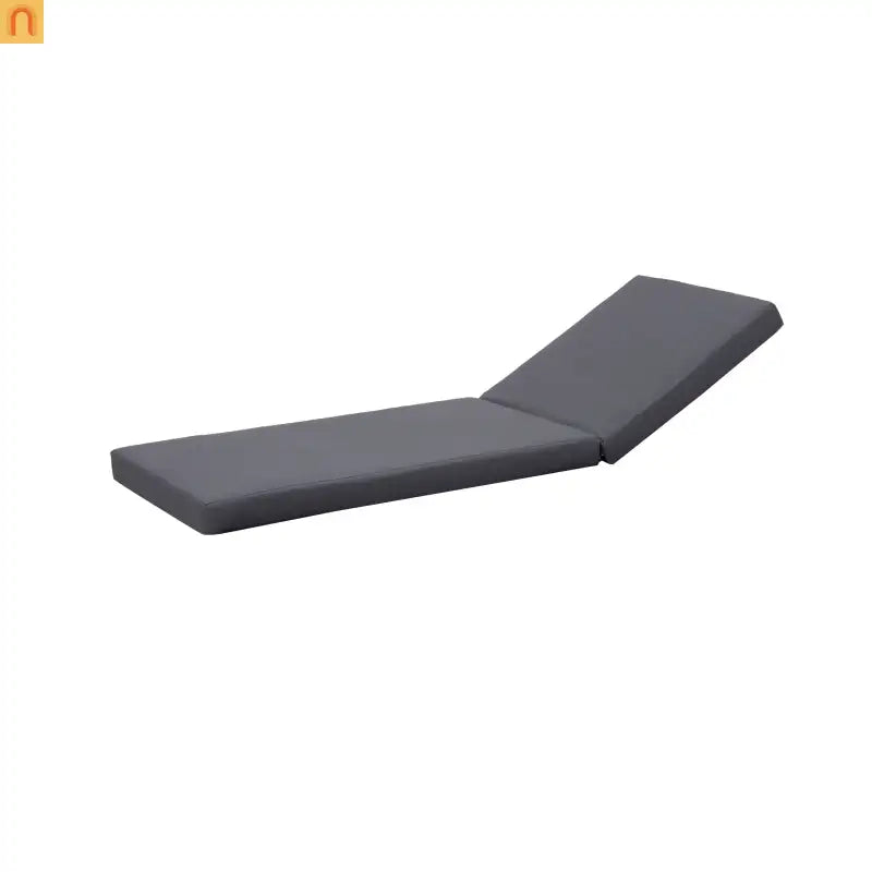 Chaise Lounge Acacia Wood Dark Gray Cushion 6 Position 400 LB