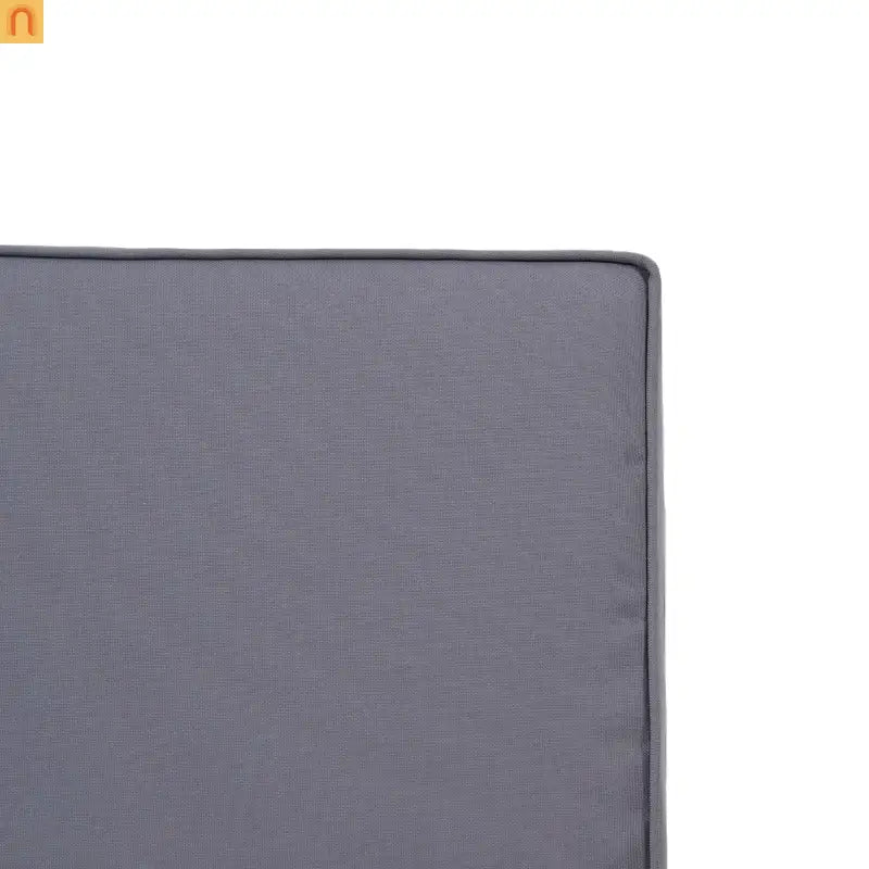 Outdoor Chat Set Acacia Wood Teak Gray Cushions 4-Piece
