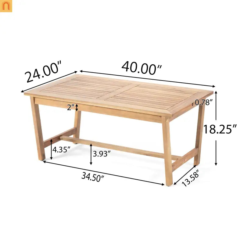 Outdoor Chat Set Acacia Wood Teak Gray Cushions 4-Piece