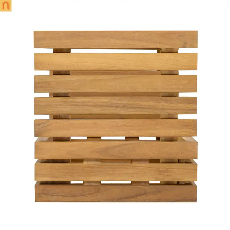 Outdoor Chat Set Acacia Wood Natural Beige Cushions 2 Piece