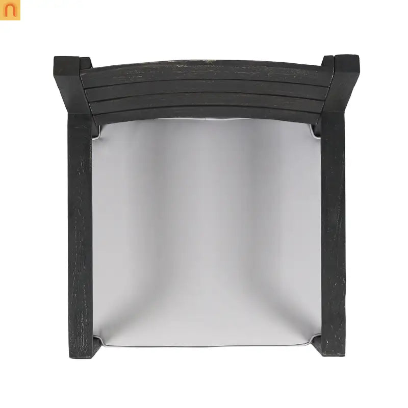 Outdoor Dining Set Acacia Wood Expandable 7 Piece Two-Tone Gray
