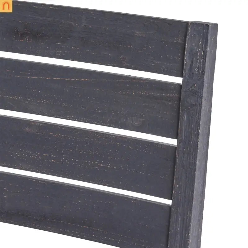 Outdoor Dining Set Acacia Wood Expandable 7 Piece Two-Tone Gray