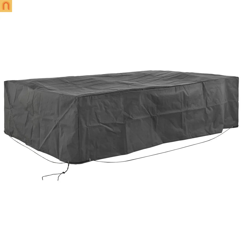 Outdoor Sectional Cover Oxford Fabric Gray Waterproof 96 x 65 x 26 In