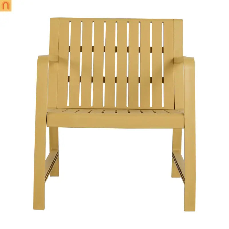 Outdoor Patio Set Polypropylene Yellow UV-Resistant 300 lb Cap