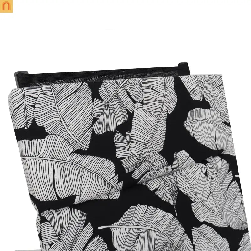 Outdoor Lounge Cushion Set Polyester Multicolor Leaf 75in Set of 2