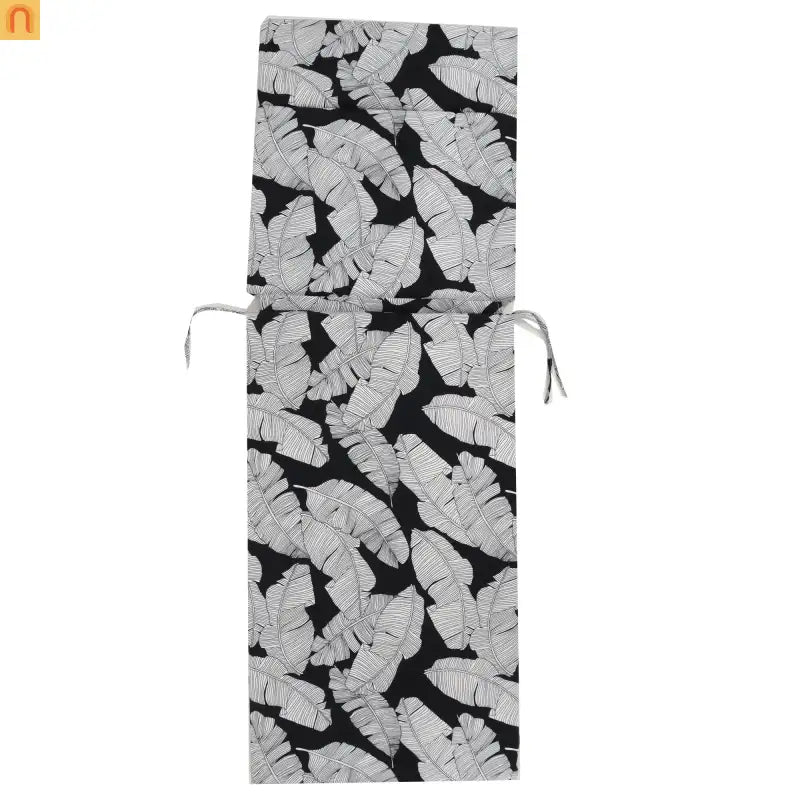 Outdoor Lounge Cushion Set Polyester Multicolor Leaf 75in Set of 2