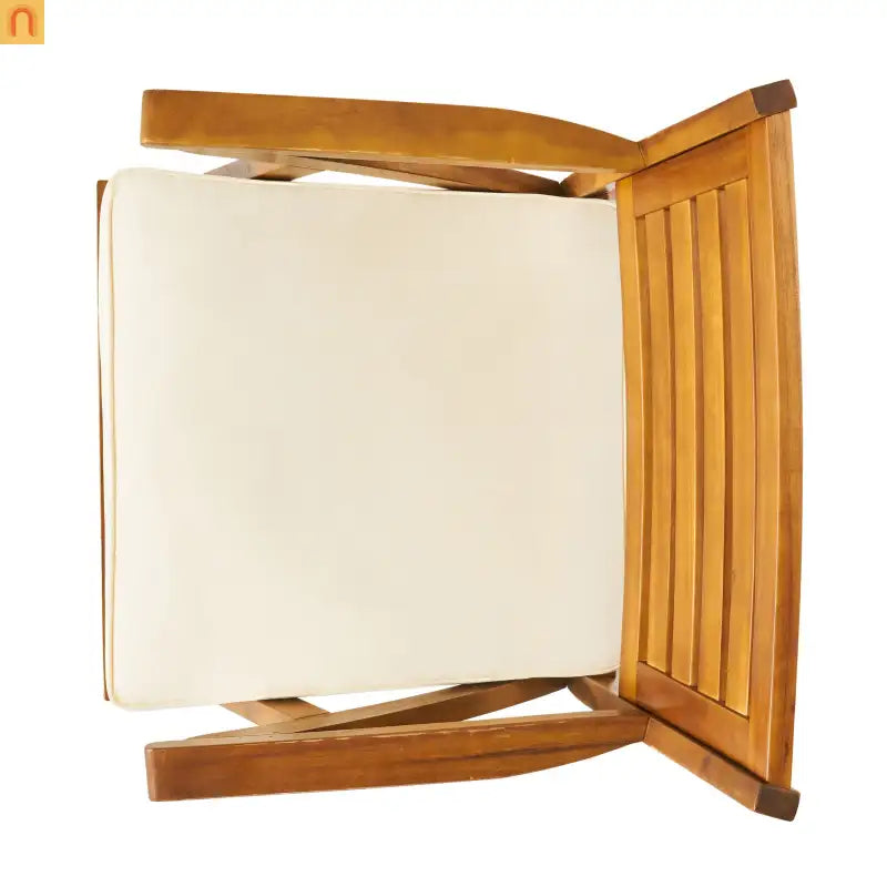Outdoor Dining Set Acacia Wood Teak 7 Piece Seats 6