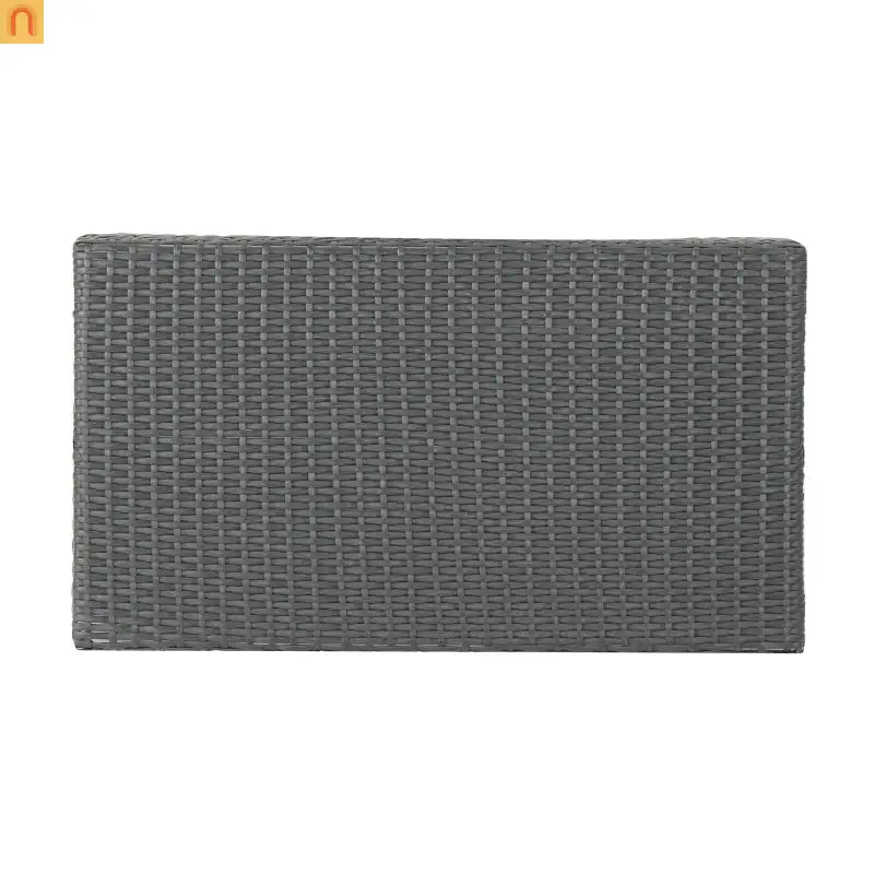 Outdoor Chat Set PE Rattan Gray 4-Piece Waterproof Cushions