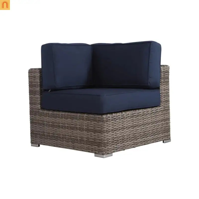 Outdoor Conversation Set Rattan Wicker Sunbrella 10 Piece L-Shape