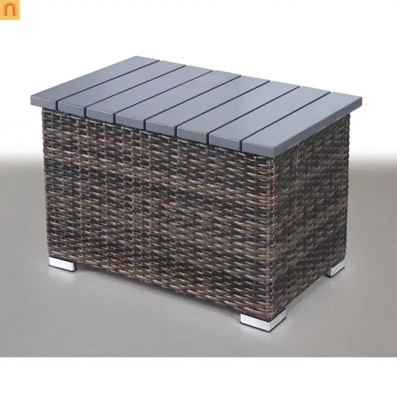 Outdoor Wicker Sectional Set 7 Person 10 Piece Brown