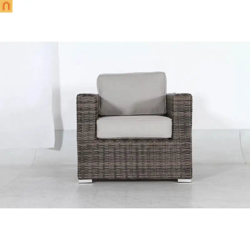 Outdoor Wicker Sectional Set 7 Person 10 Piece Brown