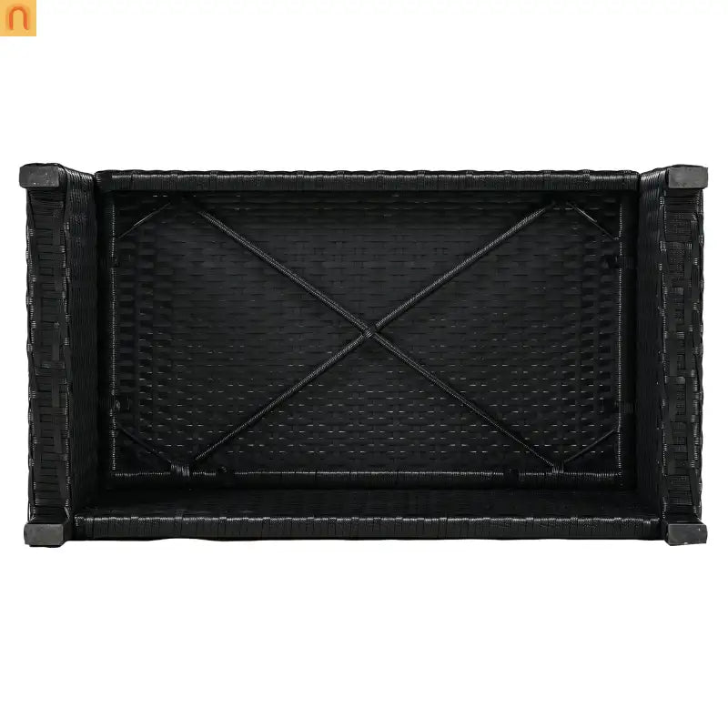 Outdoor Sectional Set Rattan Gray Storage Hot Tub Surround