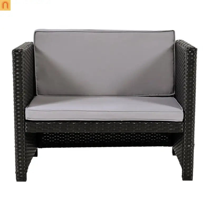 Outdoor Sectional Set Rattan Gray Storage Hot Tub Surround