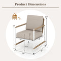 2 Packs Patio Aluminum Sofa with Wicker Backrest and Armrests