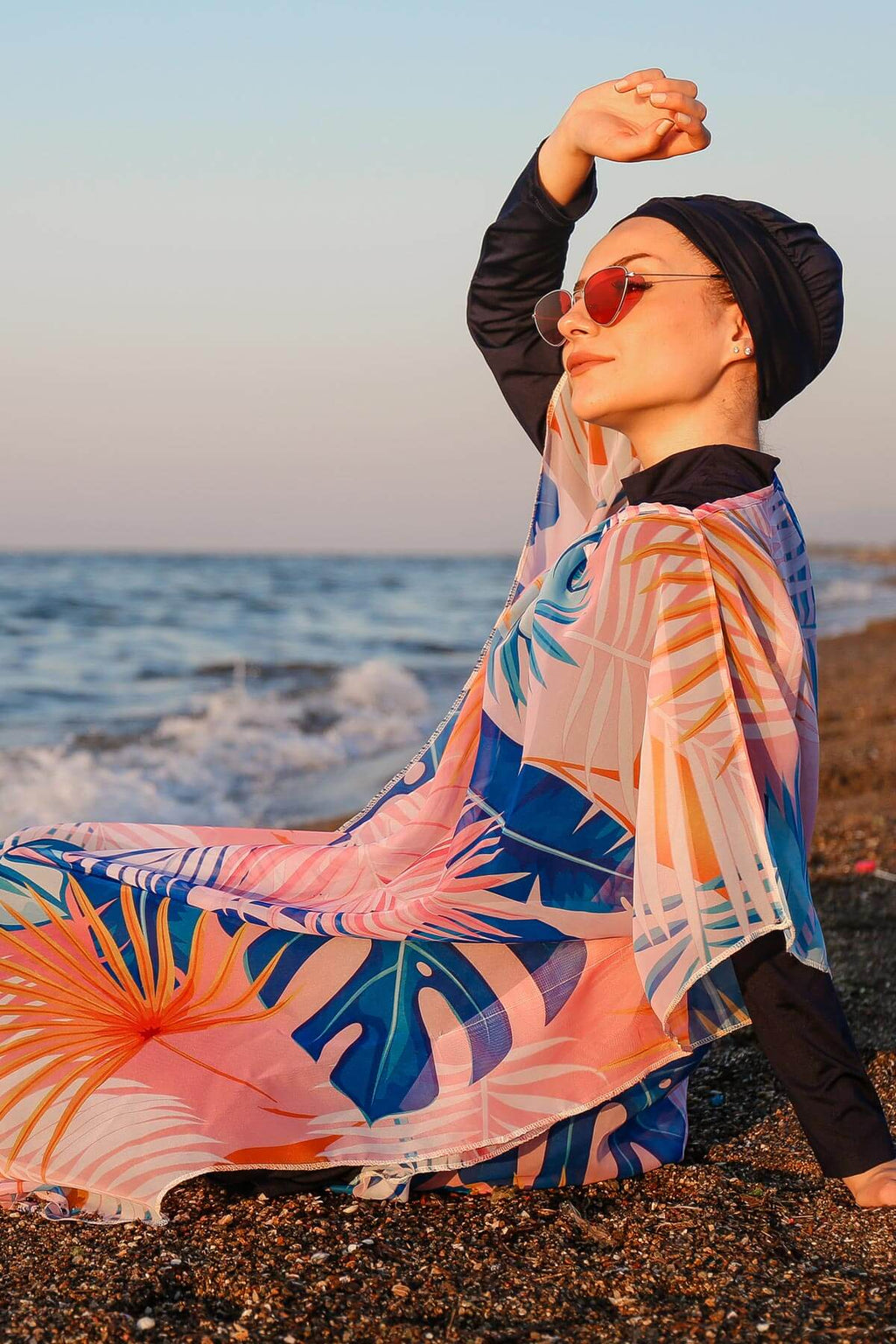 Blue Pareo Kimono P2109