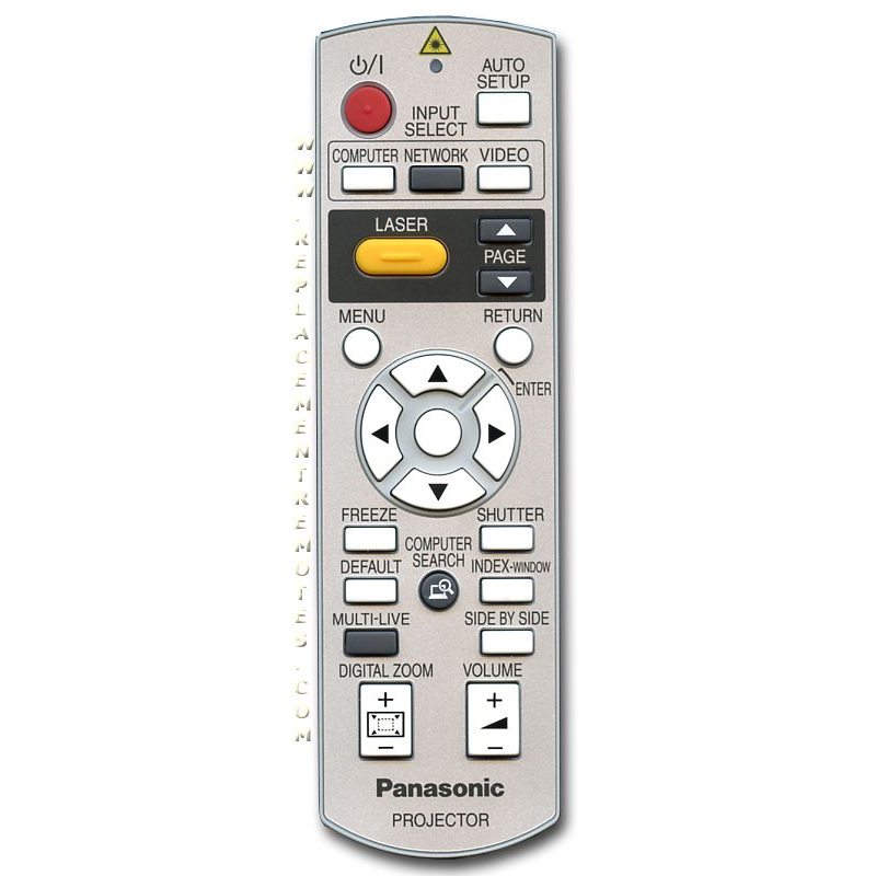 Substitute for Panasonic N2QAYB000158 Projector Remote Control [RR3720]