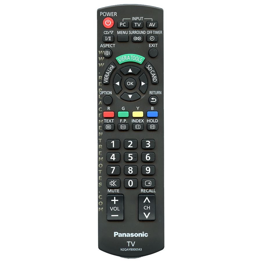 Panasonic N2QAYB000543 TV Remote Control