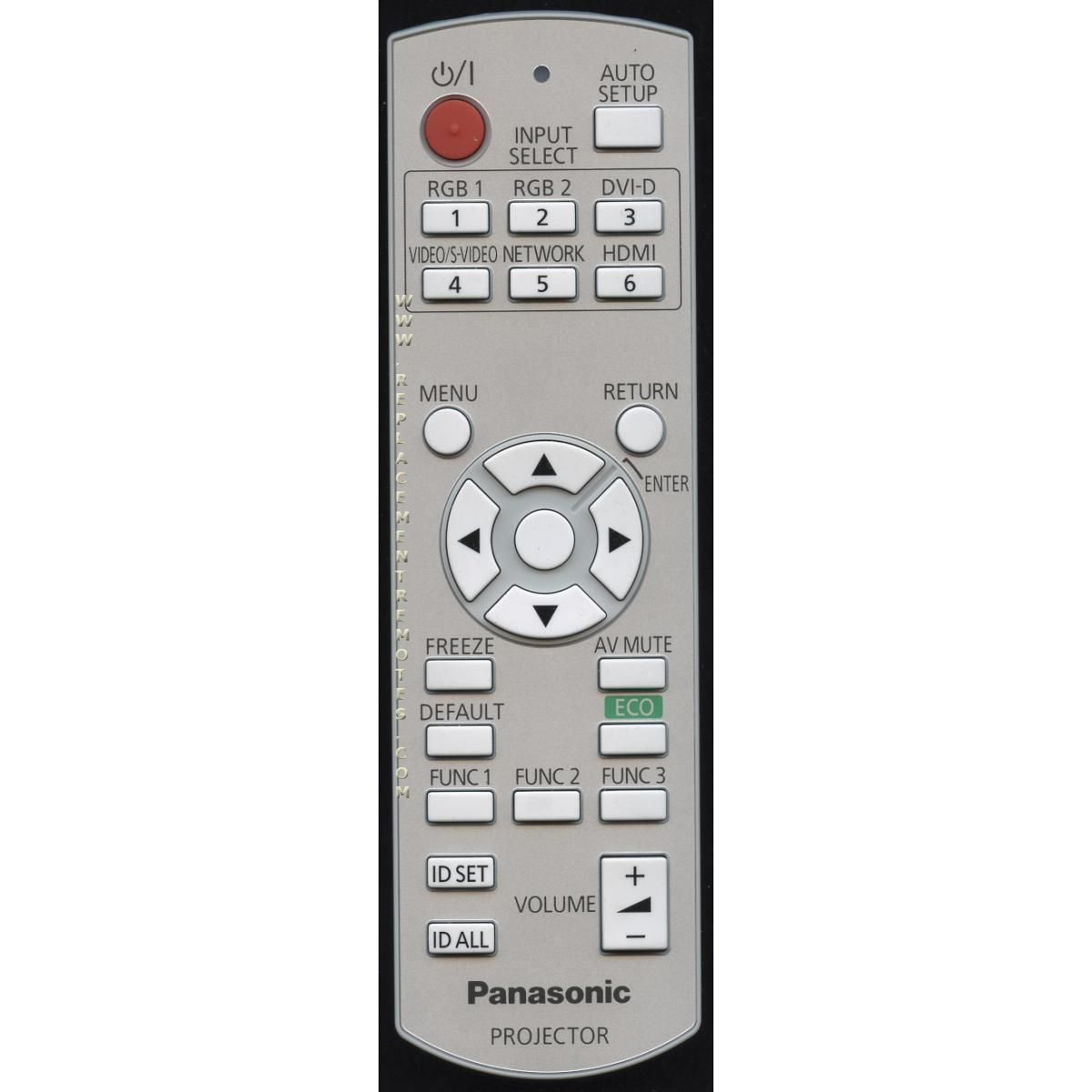 Substitute for Panasonic N2QAYB000566 Projector Remote Control [RR3720]