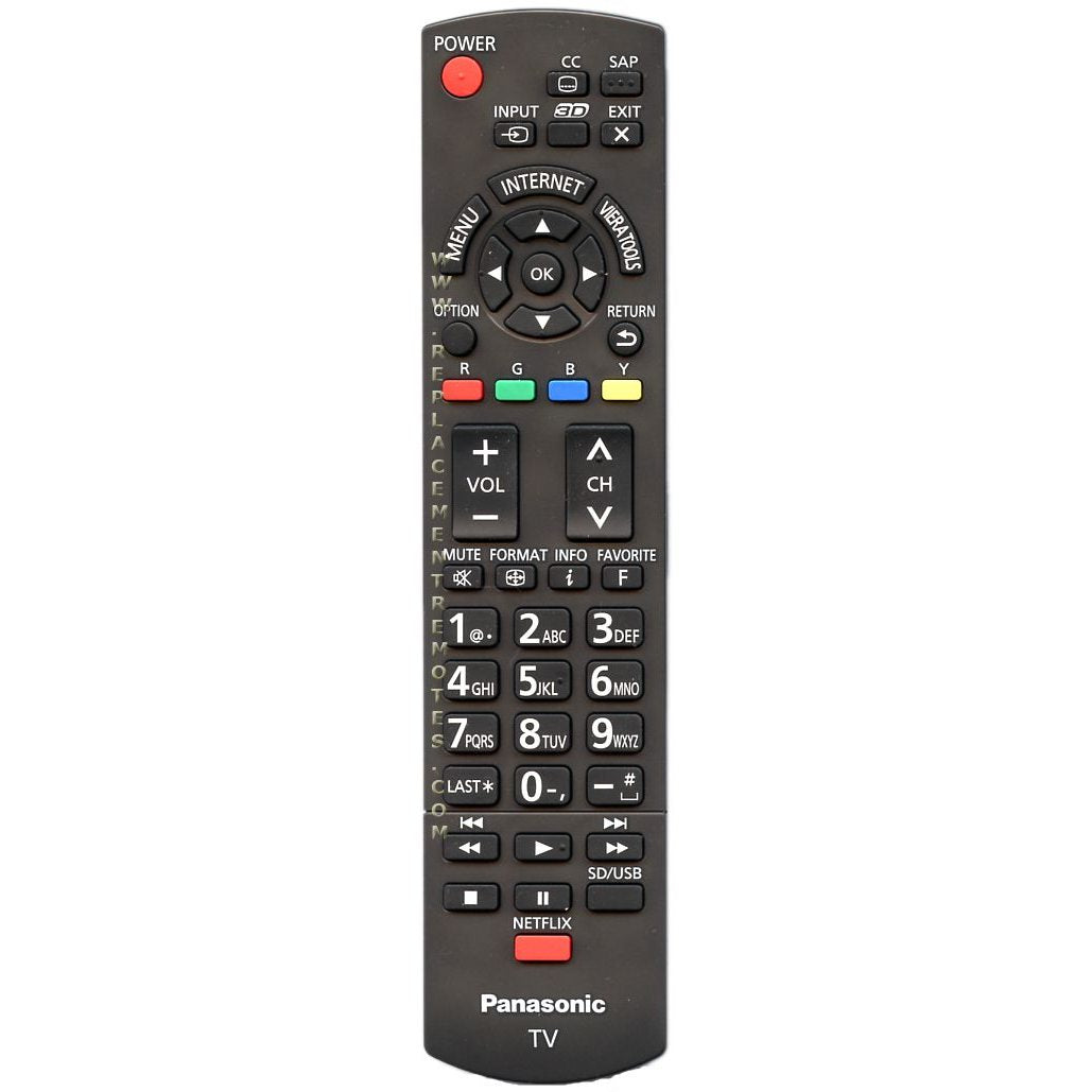 Panasonic N2QAYB000778 TV Remote Control