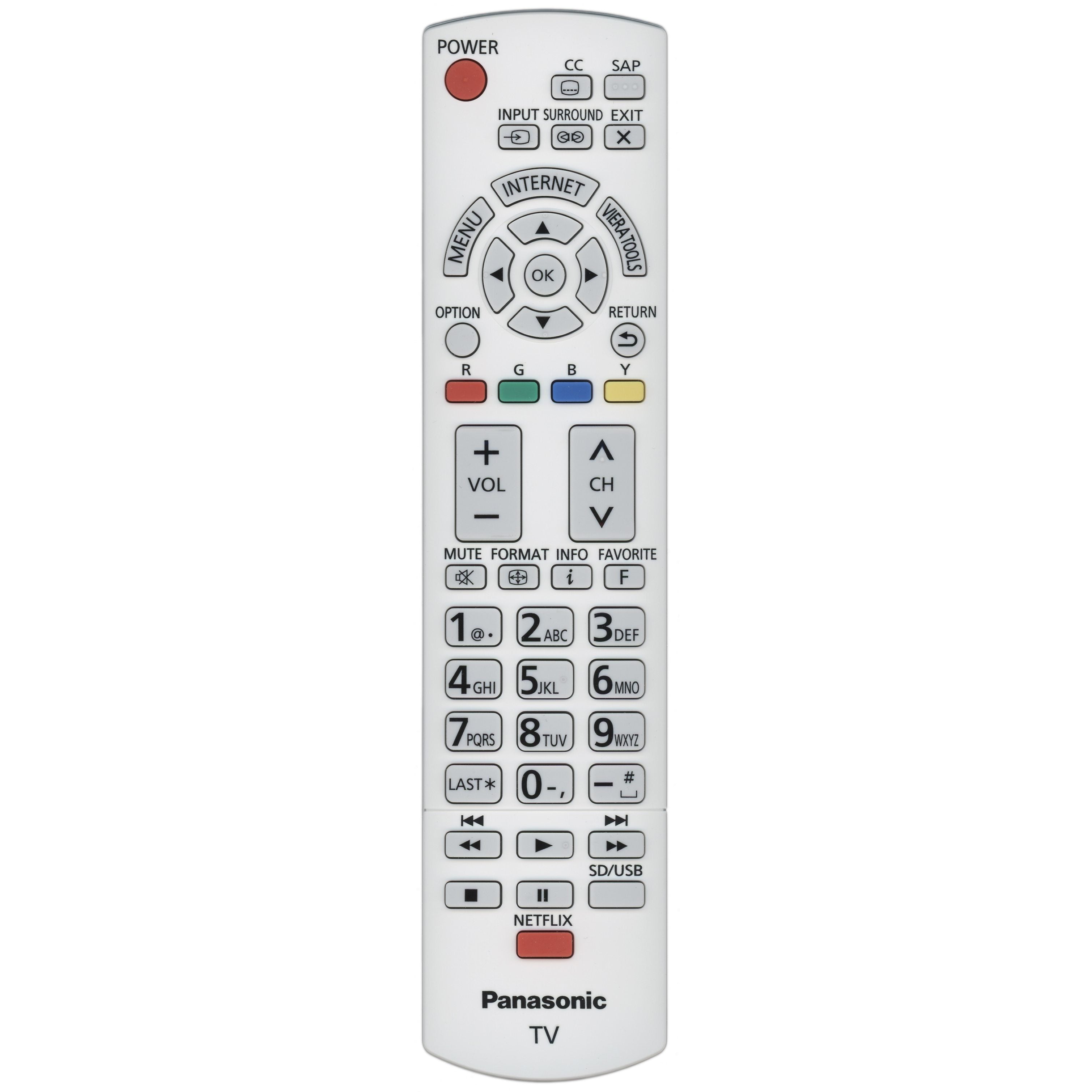 Panasonic N2QAYB000797 TV Remote Control