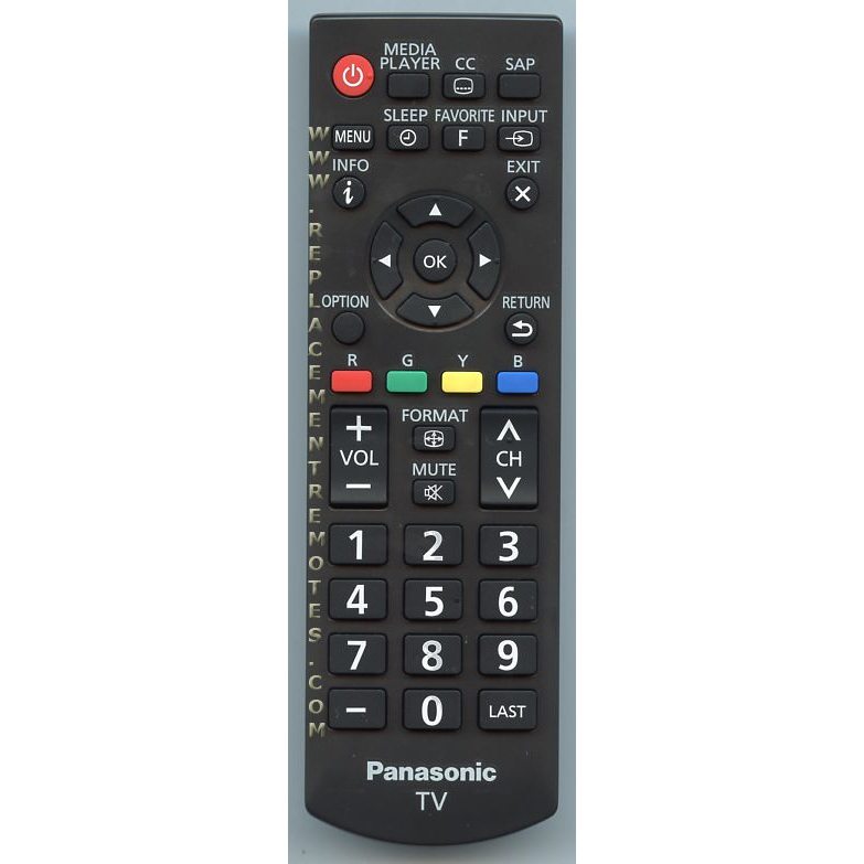 Panasonic N2QAYB000820 TV Remote Control - N2QAYB000820