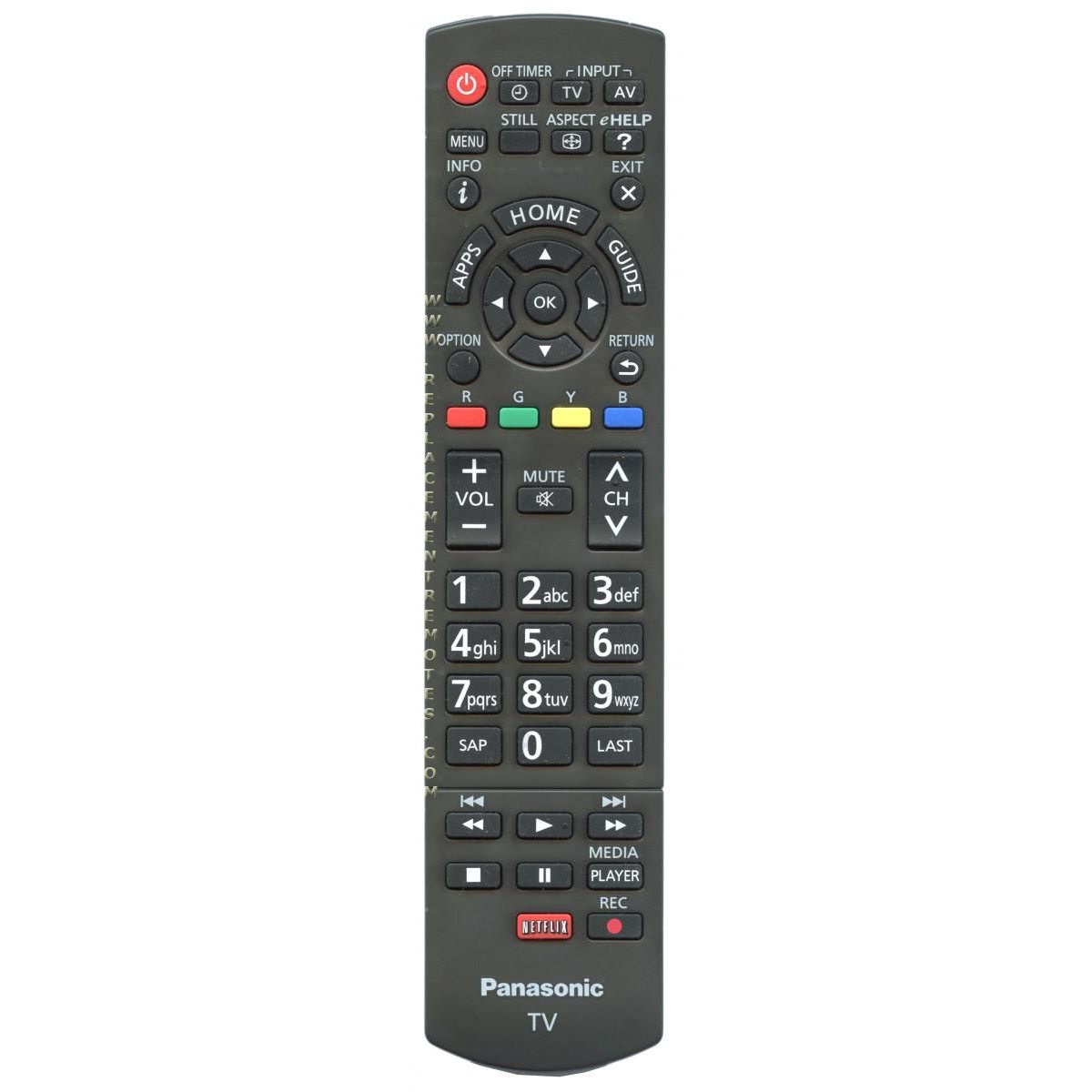 Panasonic N2QAYB000835 TV Remote Control