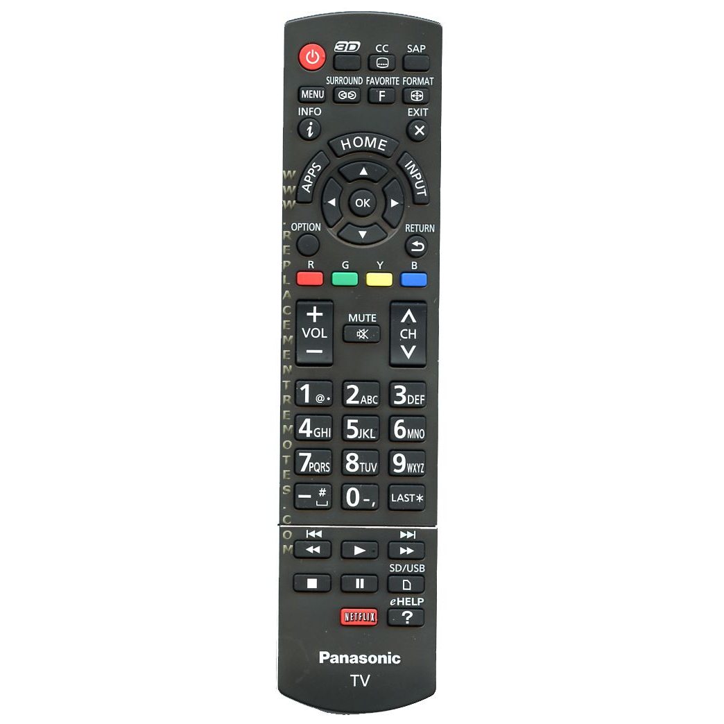 Panasonic N2QAYB000837 TV Remote Control