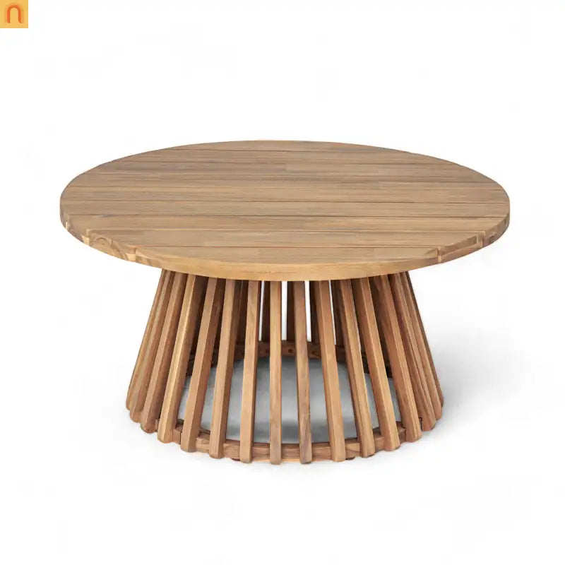 Outdoor Patio Set Acacia Wood Teak 3-Seater with Coffee Table Set